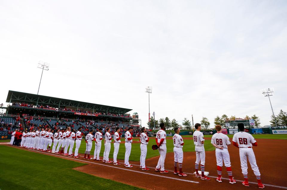 The Springfield Cardinals took on the Wichita Wind Surge during the Cardinals home opener at Hammons Field on Thursday, April 6, 2023.