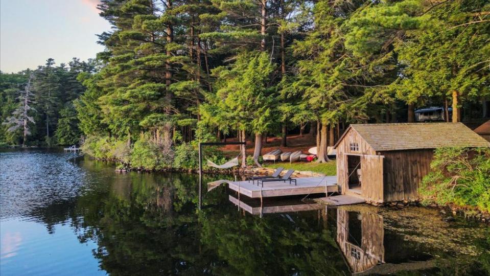 The historic boathouse - Credit: Mark Davidson