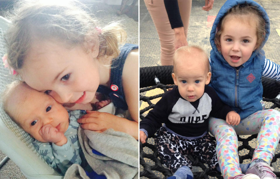 Rio’s legacy lives on as his family look to raise funds for Bear Cottage and Randwick Hospital. Rio is pictured here with his big sister Remy. Source: Supplied