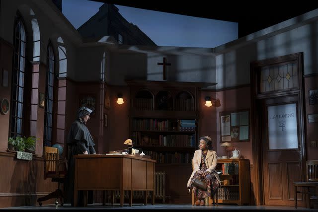 <p>Joan Marcus</p> Amy Ryan and Quincy Tyler Bernstine in 'Doubt: A Parable' on Broadway