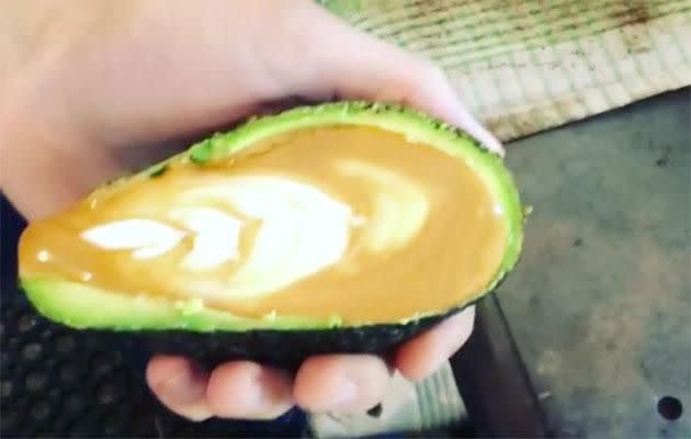 Ta-dah! It's an avolatte. Photo: Instagram