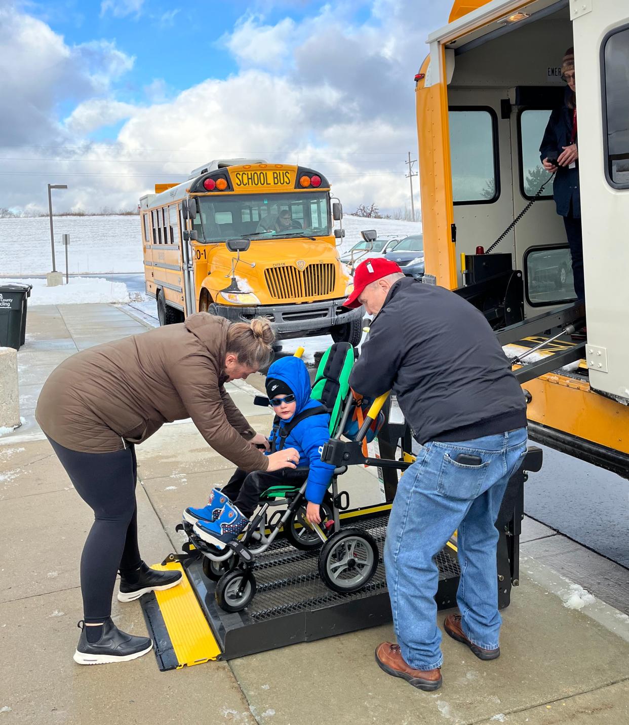 Specialized transportation and trained staff ensure students with disabilities are transported safely each school day across the Char-Em ISD region.