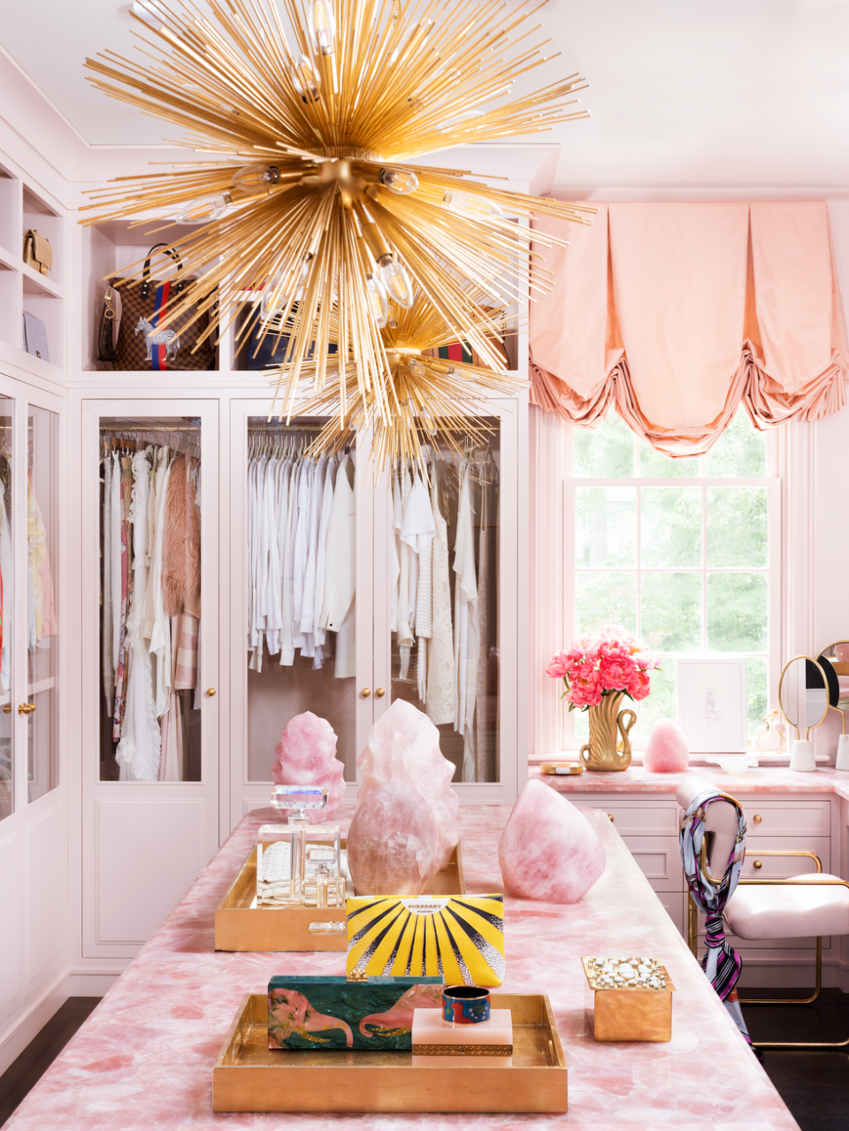 rose quartz girly closet veranda walk in closet ideas