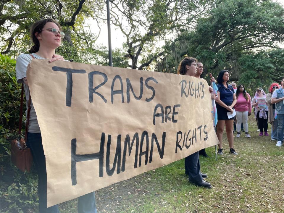 Hundreds of people came out to Forsyth Park on Friday, March 31, to celebrate Trans Day of Visibility with a rally and march. Speakers and chants focuses around SB 140, the recently passed state bill that bans gender-affirming care for minors in Georgia.