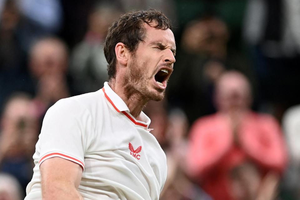 Andy Murray recovered from a third-set meltdown to beat Nikoloz Basilashvili (AFP via Getty Images)