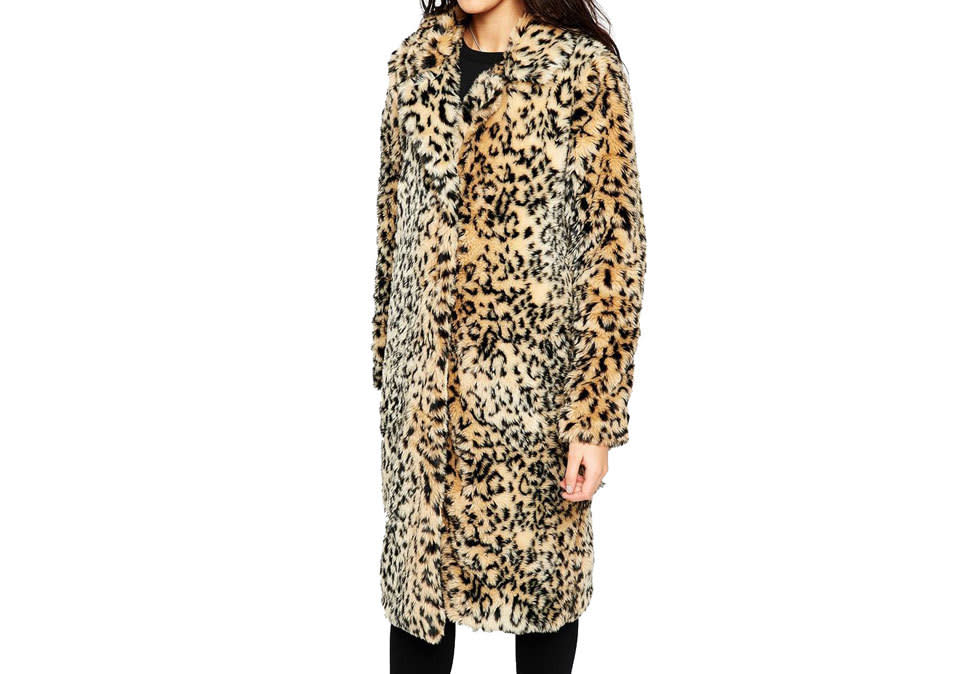 Brave Soul Faux Fur Leopard Coat, $72, asos.com