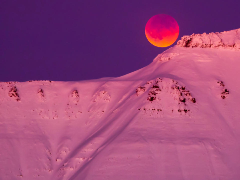 Die beeindruckenden Bilder der Super-Blau-Blutmond-Finsternis