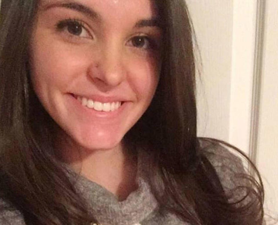 Caitlin Nelson, 20, died in March last year after a pancake eating contest at Sacred Heart University’s Greek Week celebration in Connecticut. Source: Facebook/ Caitlin Nelson