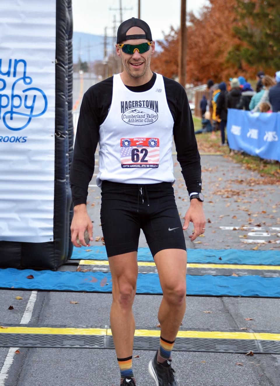 Bryan Seifarth, of Hagerstown, was the top Washington County finisher at the 59th annual JFK 50 Mile ultramarathon on Nov. 20, 2021. He placed 47th overall in a personal-best time of 7:06:56.