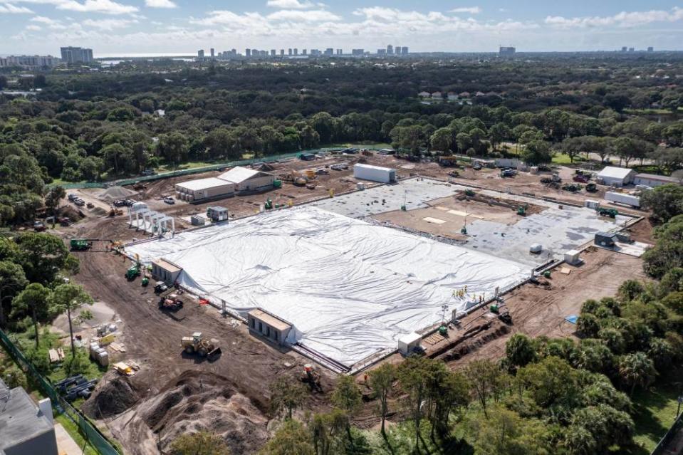 Construction of the TGL's SoFi Center