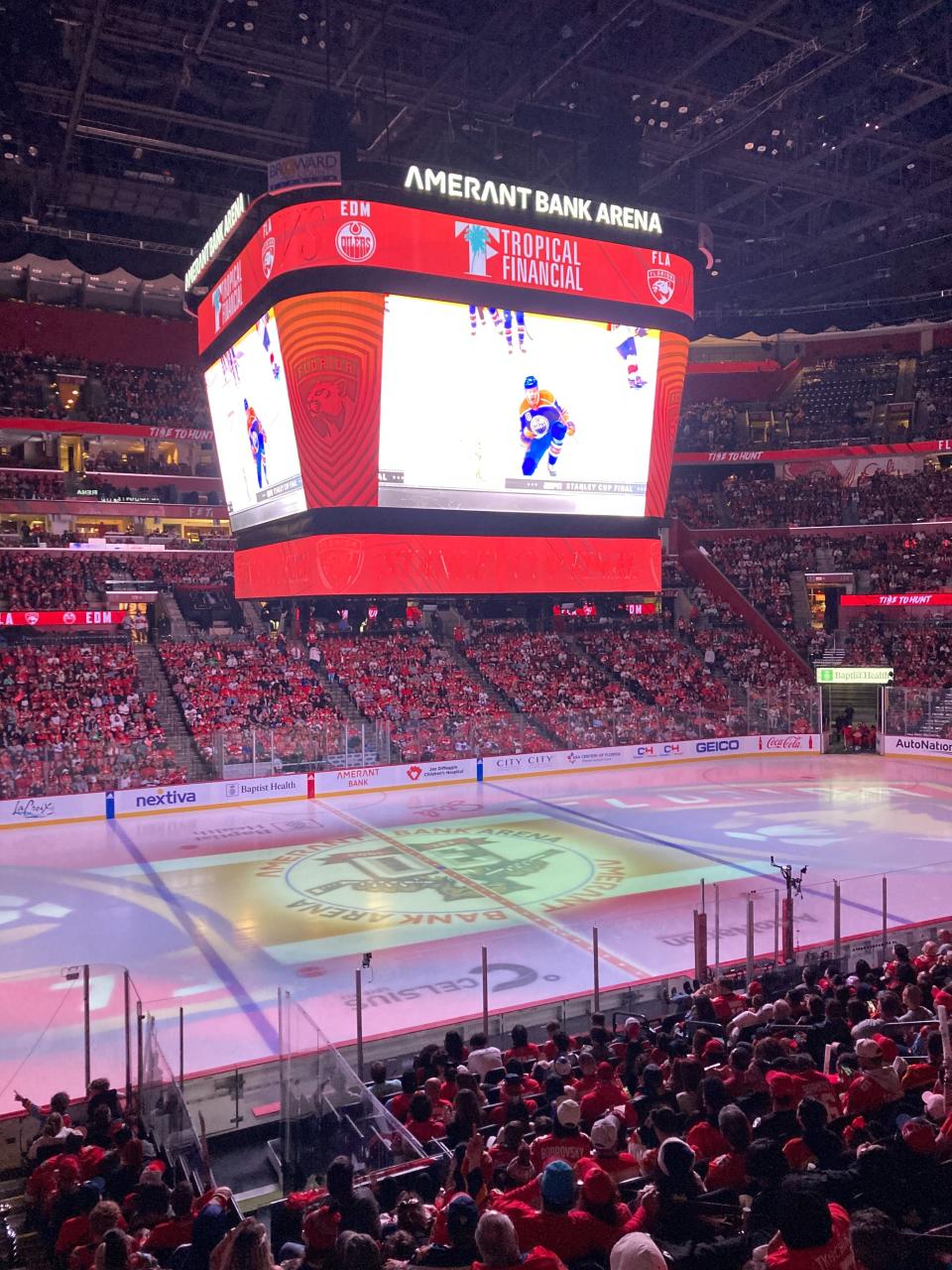 Florida Panthers fans gather at Amerant Bank Arena in Broward County to watch Game 4 of the Stanley Cup Final, which was played in Edmonton on June 15, 2024.