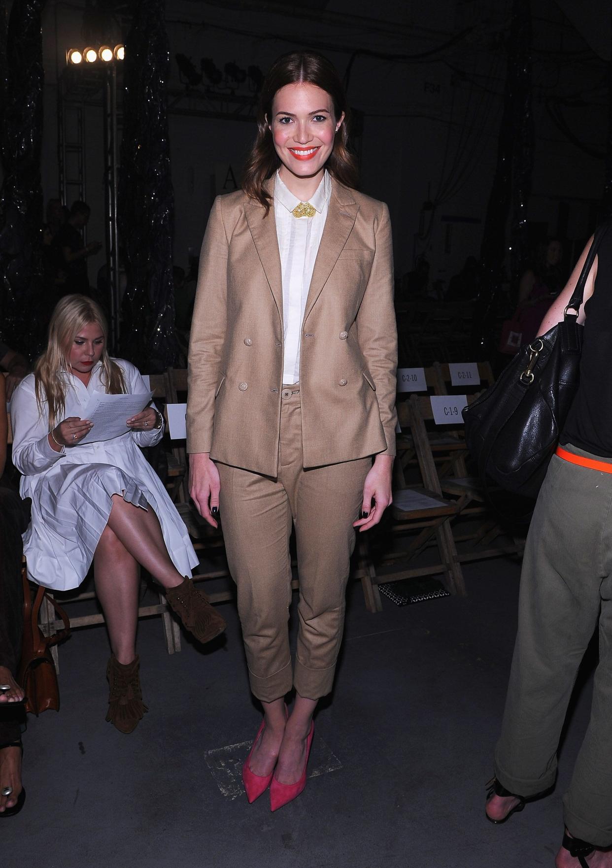 Moore at Boy and Girl by Band of Outsiders Spring at the St. John's Center Studios in New York City.