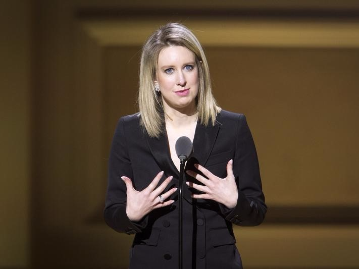 Theranos Chief Executive Officer Elizabeth Holmes speaks on stage at the Glamour Women of the Year Awards where she receives an award, in the Manhattan borough of New York November 9, 2015.</p>
<p>REUTERS/Carlo Allegri 