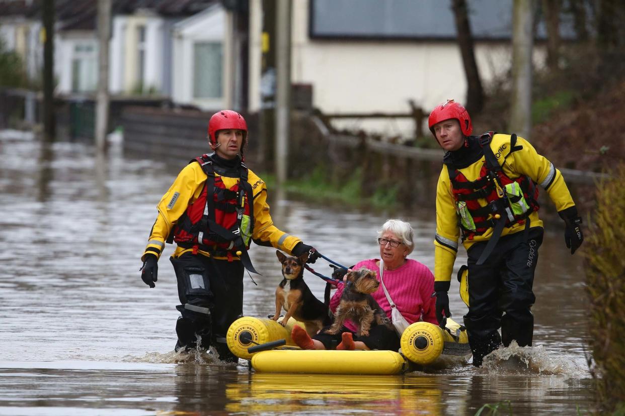 <p>A yellow rain alert is most of northern England and Wales from Tuesday to Wednesday, </p> (AFP via Getty Images)