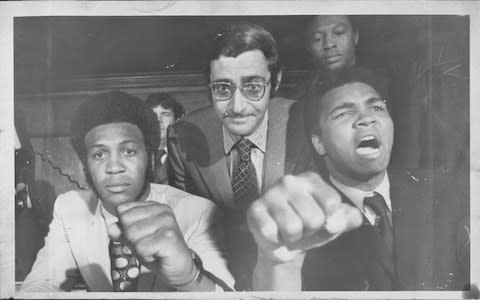 Bob Arum with Muhammad Ali and Jimmy Ellis - Credit: The New York Post