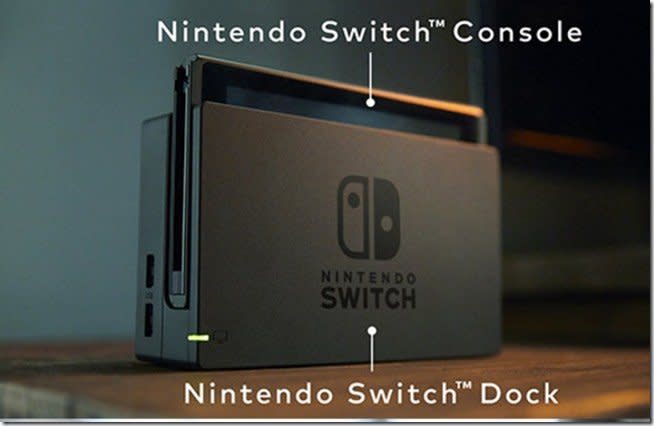 家機掌機合而為一　任天堂新主機Nintendo Switch明年3月發售