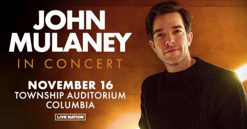 Comedian John Mulaney is scheduled to perform in Columbia. Screen Grab