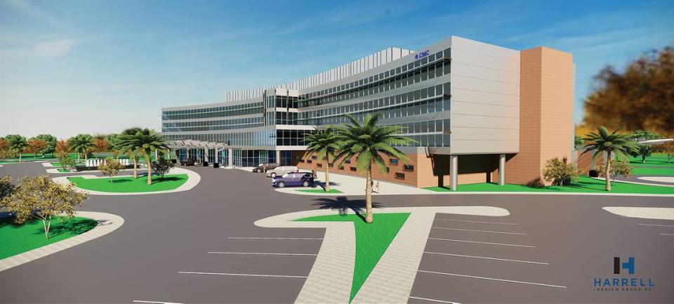 A rendering of the proposed new Conway Medical Center hospital in Carolina Forest.