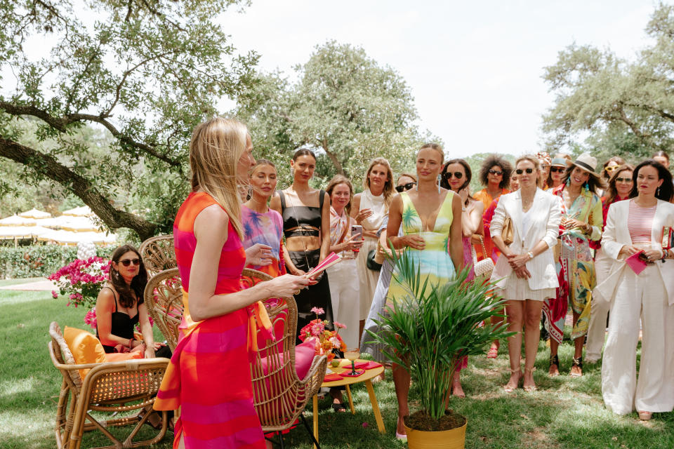 Lauren Santo Domingo addressing women at the luncheon. - Credit: Kristen Kilpatrick Photography 2