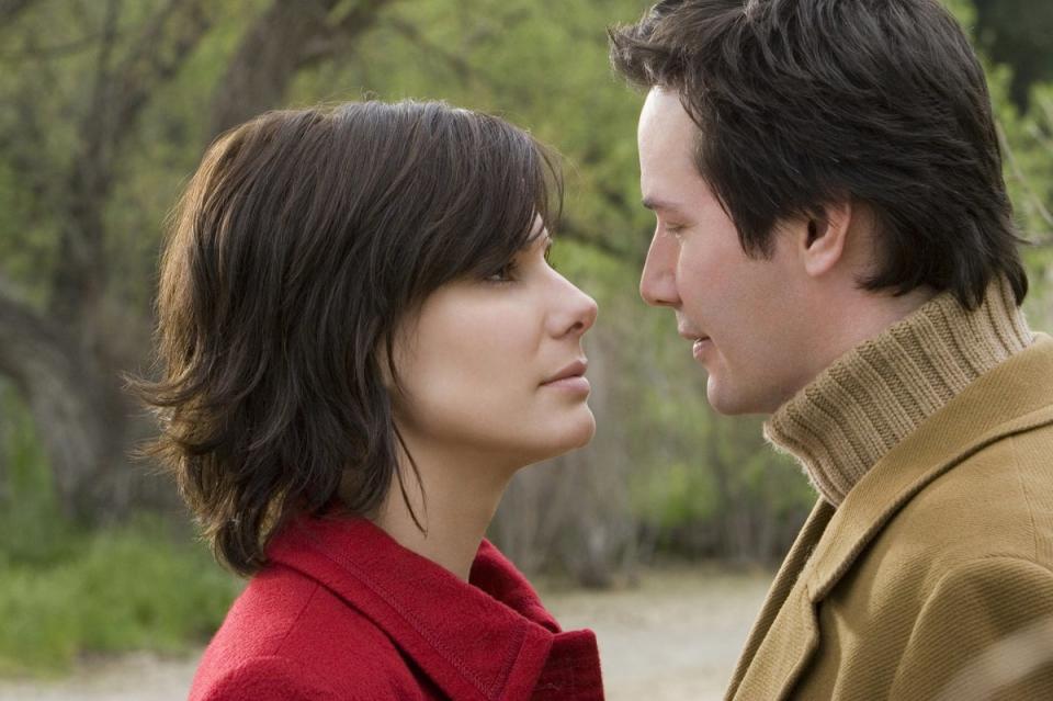Bullock and Reeves in ‘The Lake House’ in 2006 (Warner Bros.)