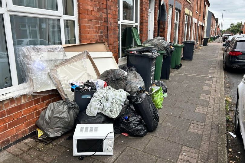 The waste has now been cleared after two collections