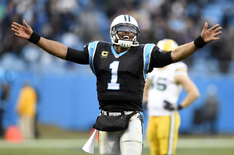 Carolina Panthers quarterback Cam Newton wasn't happy to hear of owner Jerry Richardson's plans to sell the team. (AP)