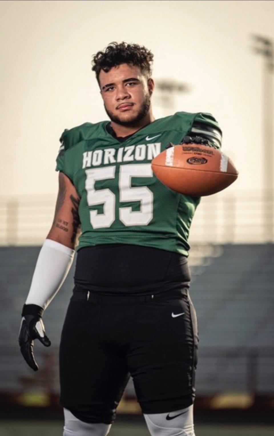 Defensive lineman Daniel Santiago left Utica's Thomas R. Proctor High School to play football his junior and senior year in Arizona.