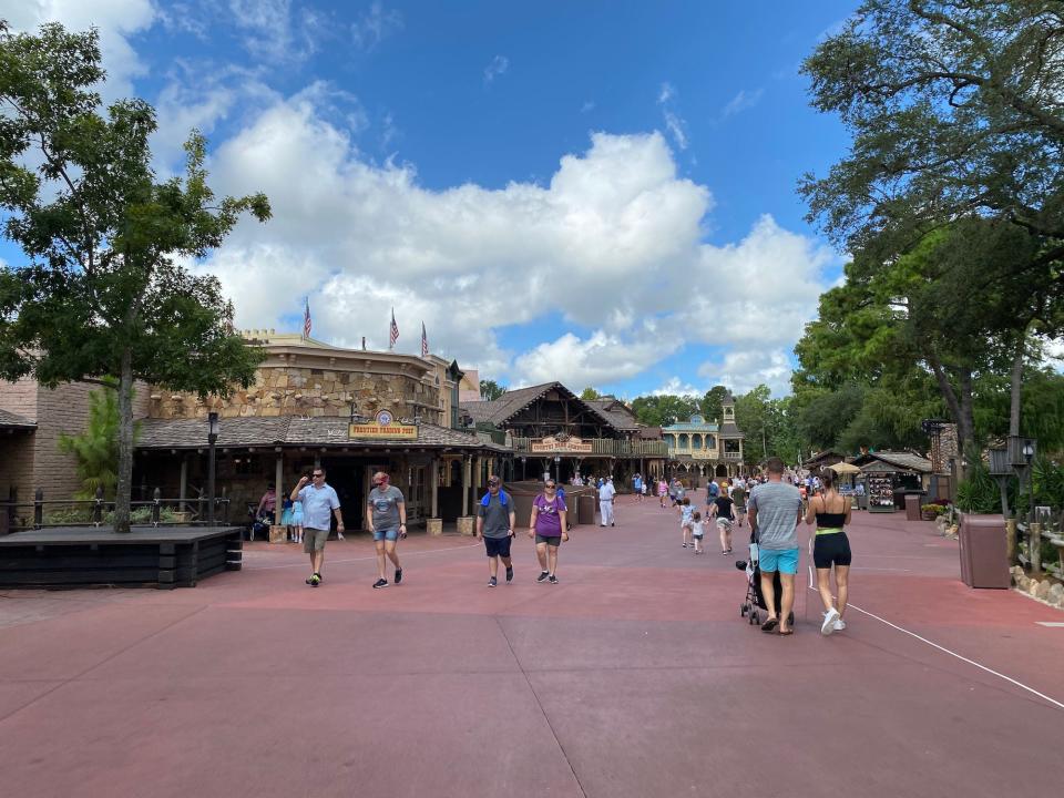 A view of Frontierland at Disney World's Magic Kingdom in August 2021.