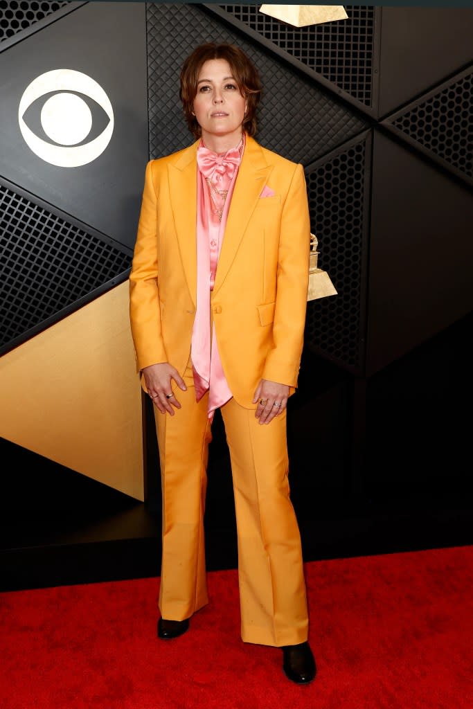 Brandi Carlile attends the 66th GRAMMY Awards at Crypto.com Arena on February 04, 2024 in Los Angeles, California.