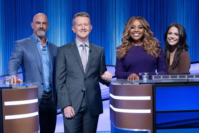 <p>ABC/Eric McCandless</p> Christopher Meloni, Ken Jennings, Sherri Shepherd and Katie Nolan