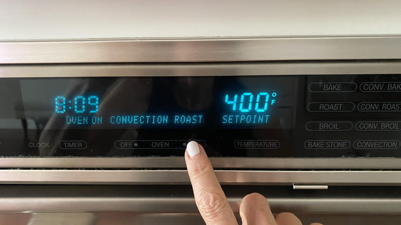 oven temp at 400