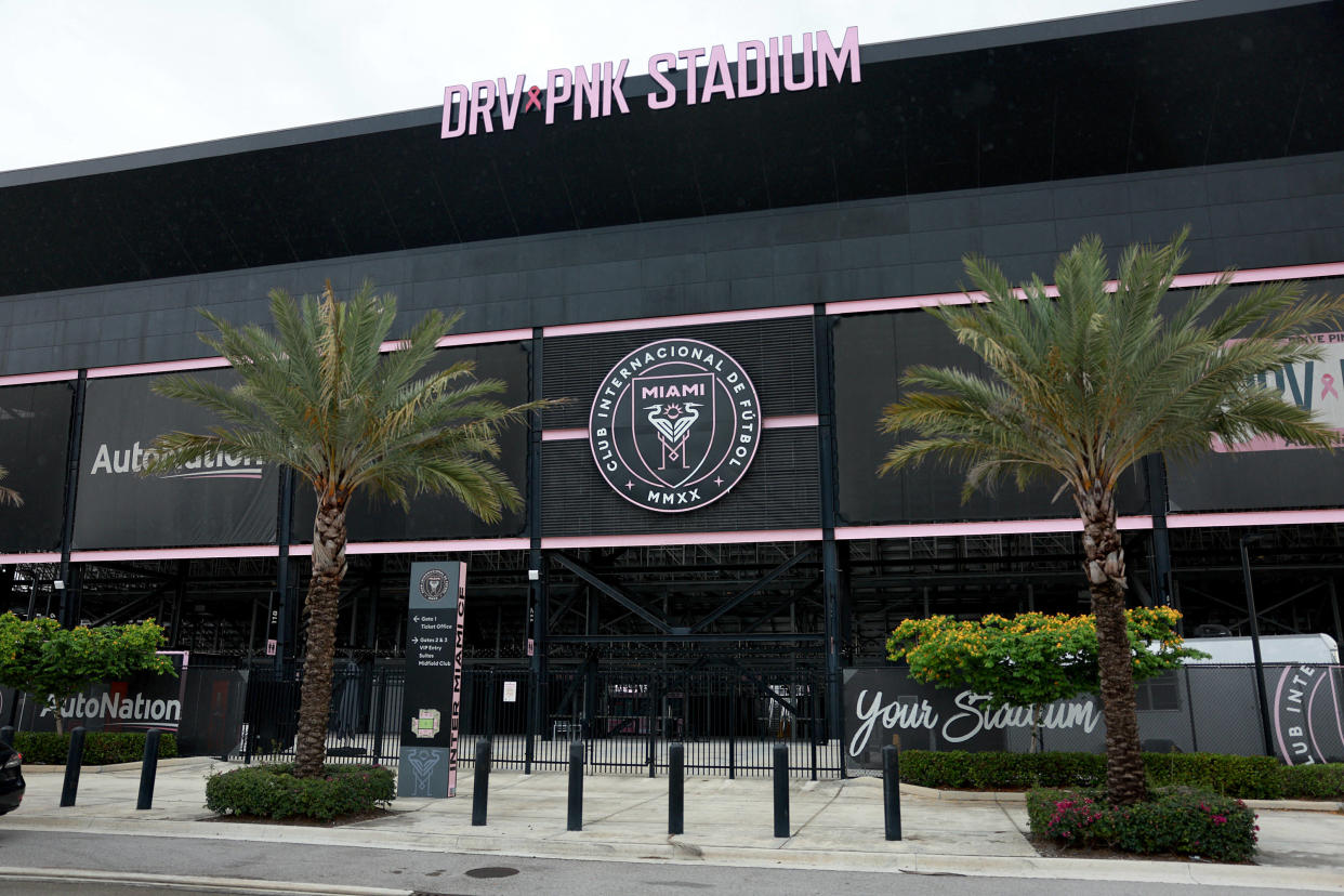 Le Drive Pink Stadium, où l’équipe de l’Inter Miami joue ses matchs professionnels, à Fort Lauderlale, le 7 juin 2023.