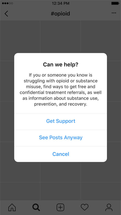 Instagram is expanding its proactive help to people grappling with drug