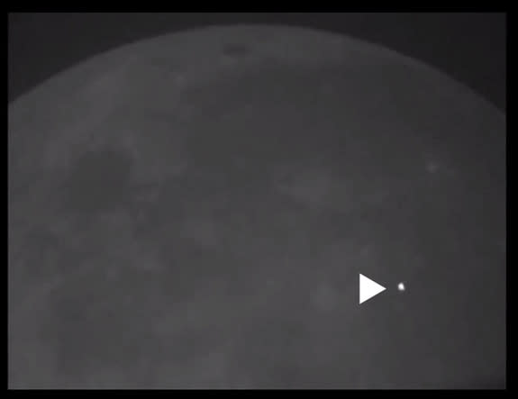 the asteroid strikes moon
