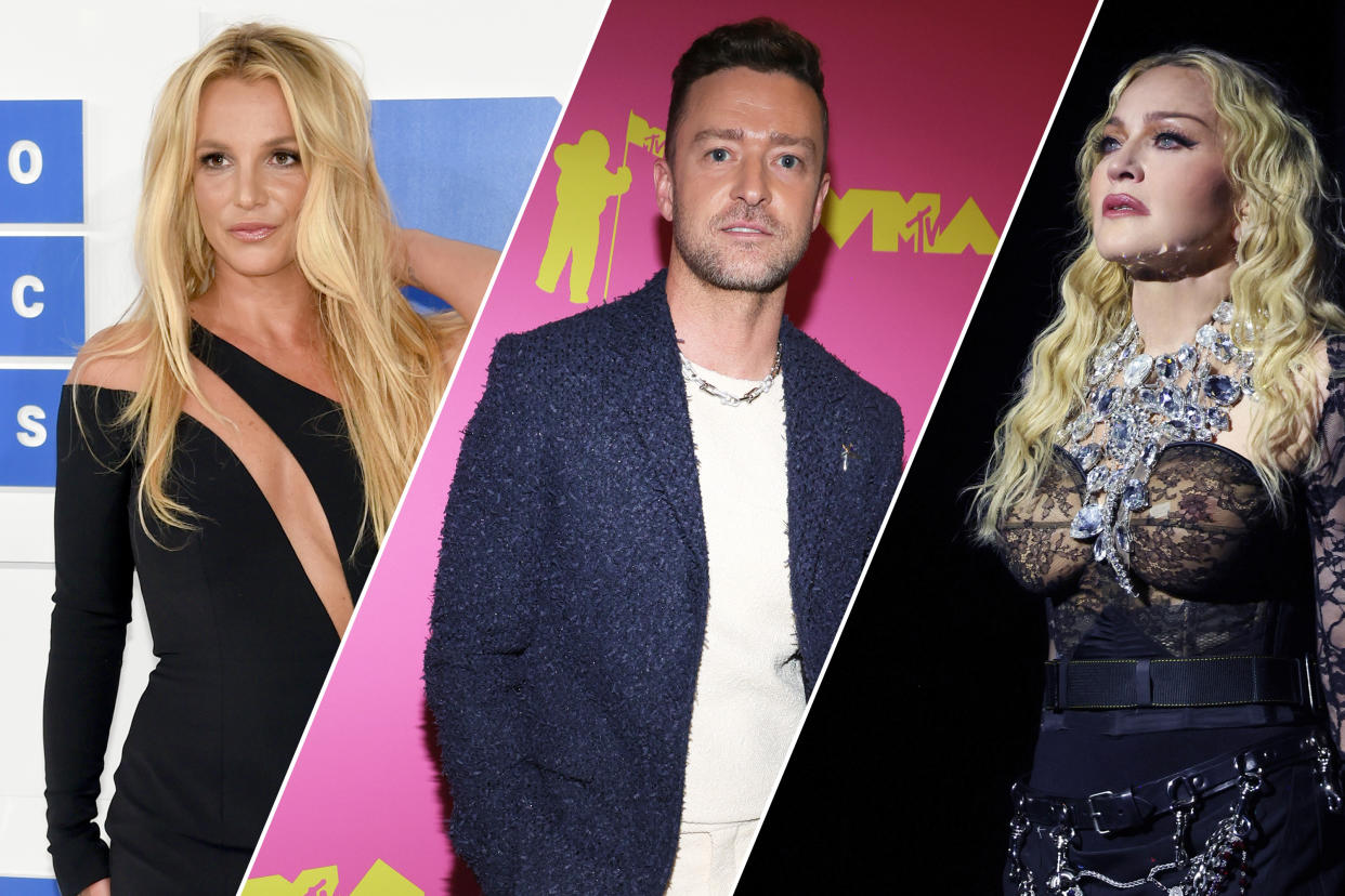 All the biggest bombshells from Britney Spears's memoir, from Justin Timberlake abortion claim to praising Madonna. (Getty Images)