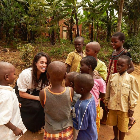 Meghan has worked with the UN, sharing snaps of her humanitarian trip to Rwanda. Photo: Instagram