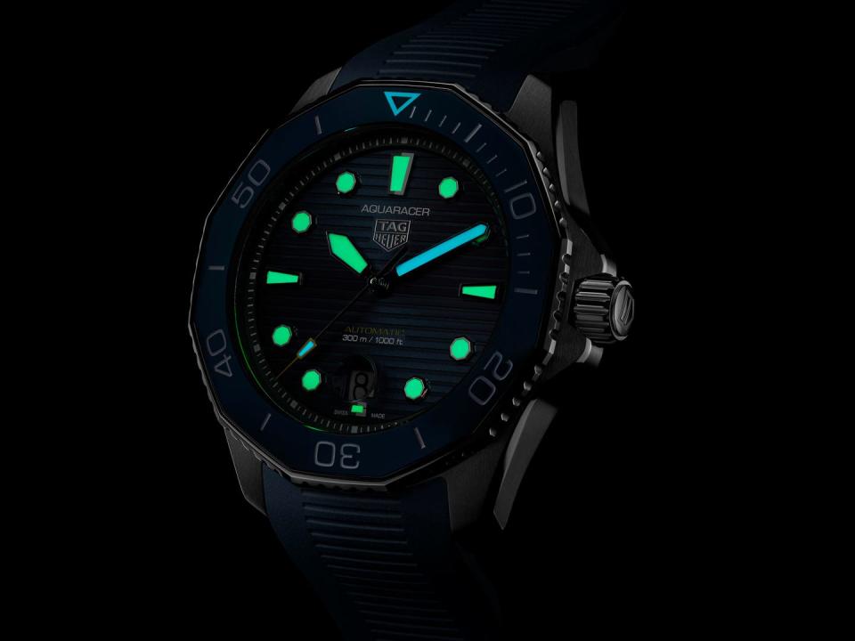 <p>Aquaracer Professional 300 Nightdiver</p><p><a class="link " href="https://www.tagheuer.com/gb/en/collection-aquaracer/collection-aquaracer.html" rel="nofollow noopener" target="_blank" data-ylk="slk:SHOP;elm:context_link;itc:0;sec:content-canvas">SHOP</a></p><p>Tag Heuer’s Aquaracer Professional 300 series got a reboot earlier this year. It was more evolution than revolution – tweaks that improved an already hugely-popular watch (date window now at... 6 o’clock!) – but that didn't mean it wasn't all the better for it.</p><p>Joining the eight models comes the Nightdiver with its all-black appearance and its unmissable lume dial. Available in three versions, the DLC-coated model in black ceramic is our pick – a heavy-duty badass remix of a much-loved watch.</p><p>£2,750; <a href="https://www.tagheuer.com/gb/en/collection-aquaracer/collection-aquaracer.html" rel="nofollow noopener" target="_blank" data-ylk="slk:tagheuer.com;elm:context_link;itc:0;sec:content-canvas" class="link ">tagheuer.com</a></p>