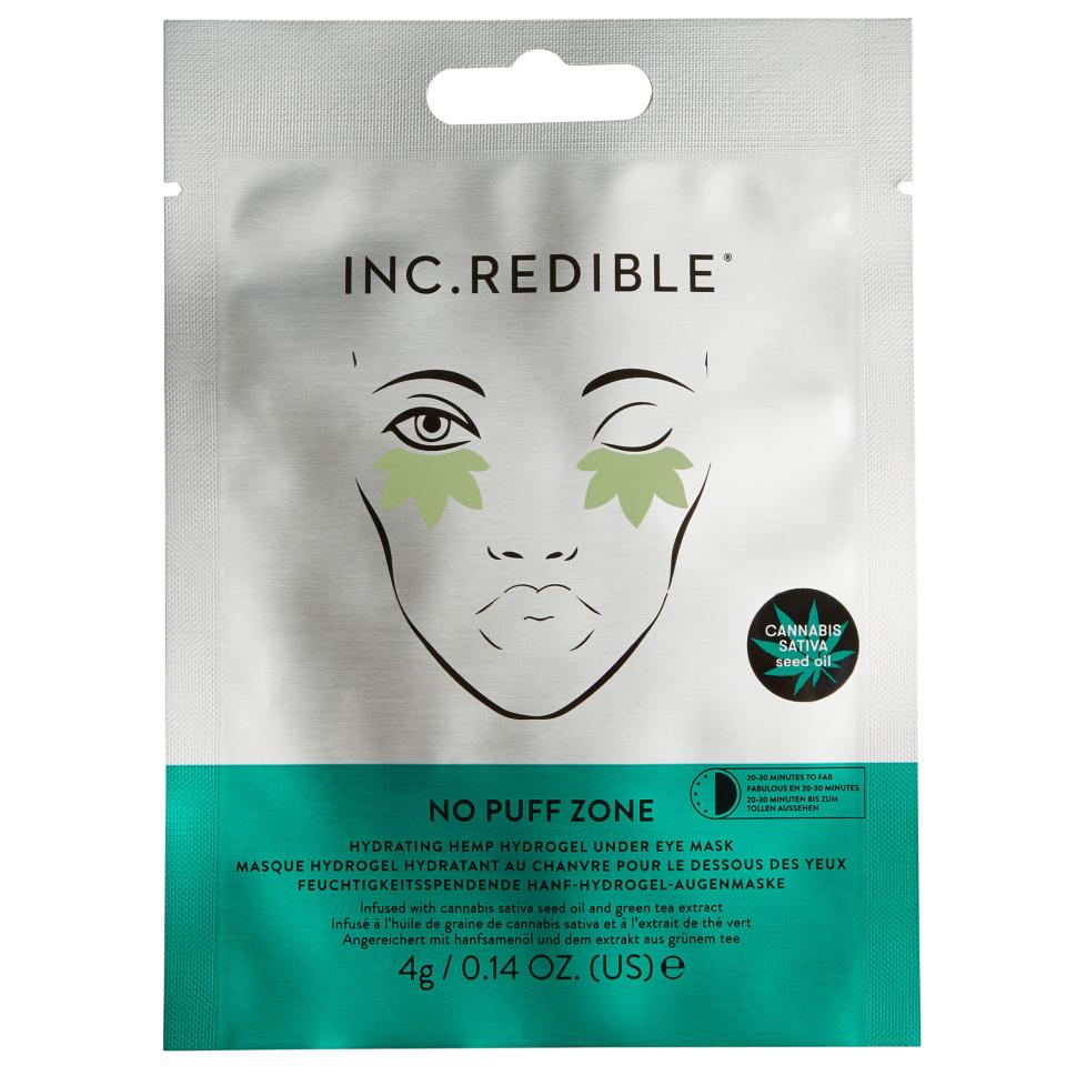 Inc.Credible No Puff Zone Hydrating Hemp Hydrogel Under Eye Mask