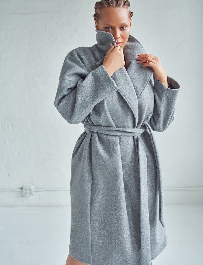 7) Relaxed Robe Coat