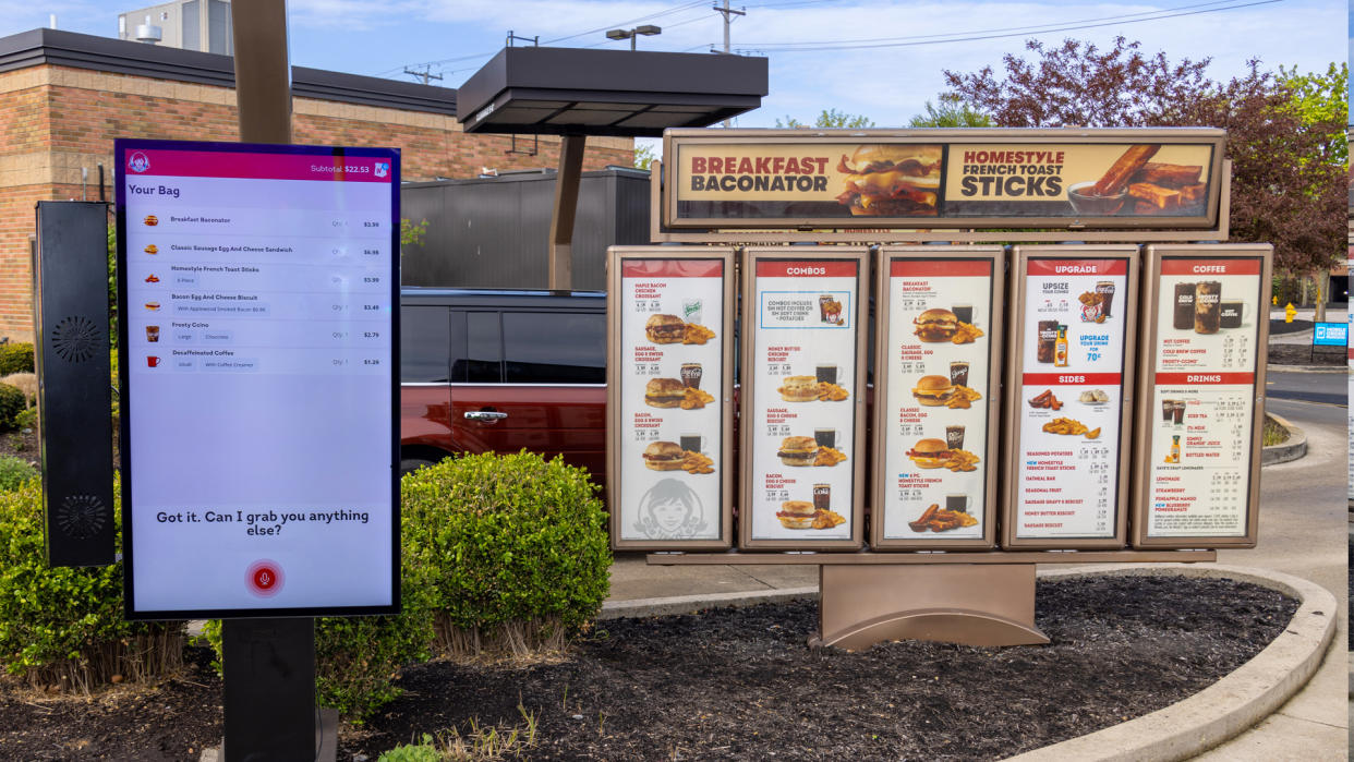Welcome to the Wendy's automated drive-thru, may I take your order?