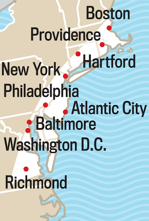 The Old Farmer's Almanac has released their winter forecast for 2024-2025, breaking down the weather for multiple regions, including the Atlantic Corridor, seen here, which covers the majority of New Jersey, minus parts of Sussex, Morris and Warren counties