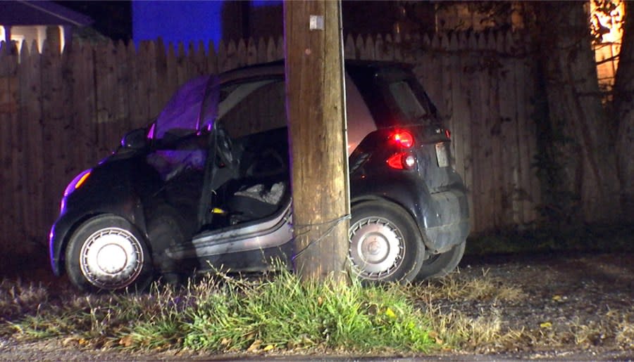 A woman was shot while driving in the Central Hilltop, Nov. 5, 2023. (NBC4/Ronald Clark)