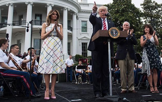 Since her arrival, the pressure is now on for Melania to play the role of first lady. Photo: Getty