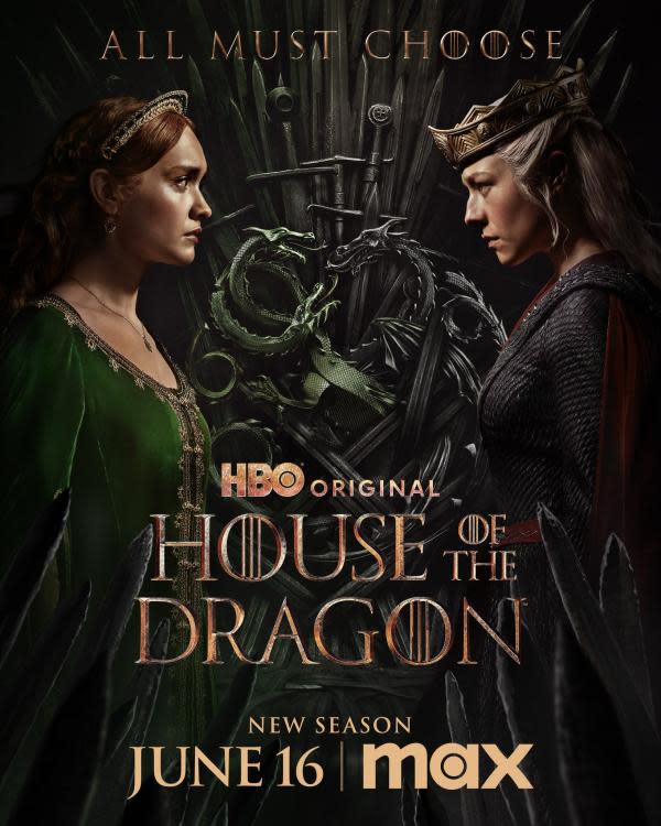 Póster de la segunda temporada de 'La casa del dragón' (Imagen: HBO)