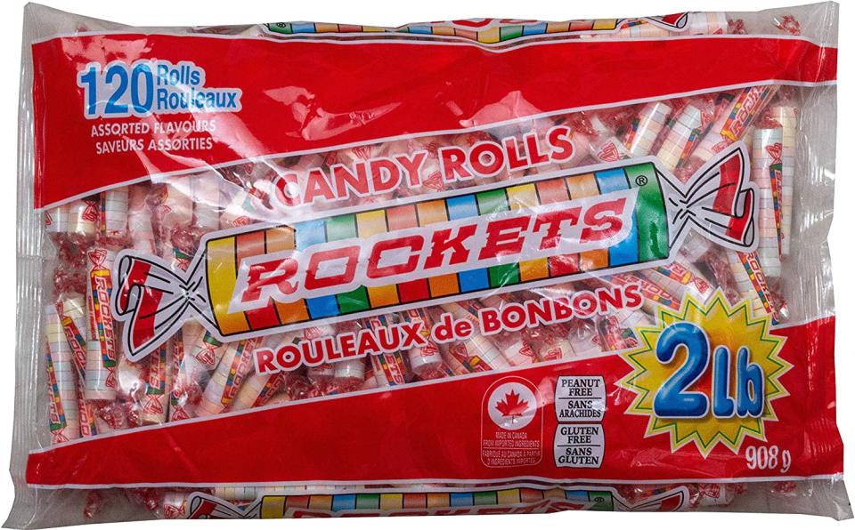 Rockets Candy Idividually Wrapped, 120 Count. Image via Amazon.