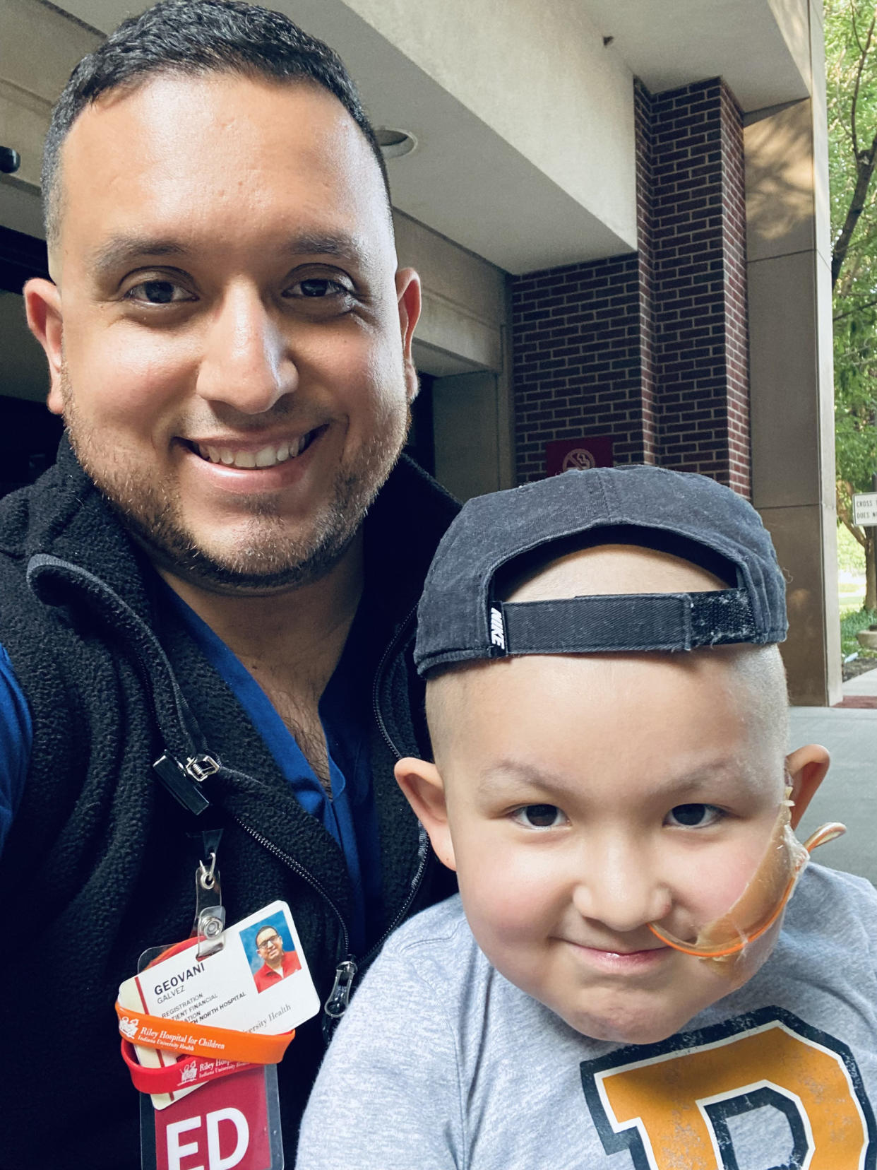 Being able to help his son by becoming a bone marrow donor also helped Geovani Gálvez as he recovers from his suicide attempt. (Courtesy Geovani Gálvez)