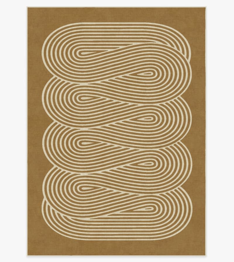 Jonathan Adler Ribbon Caramel Gold Rug, 5' x 7'