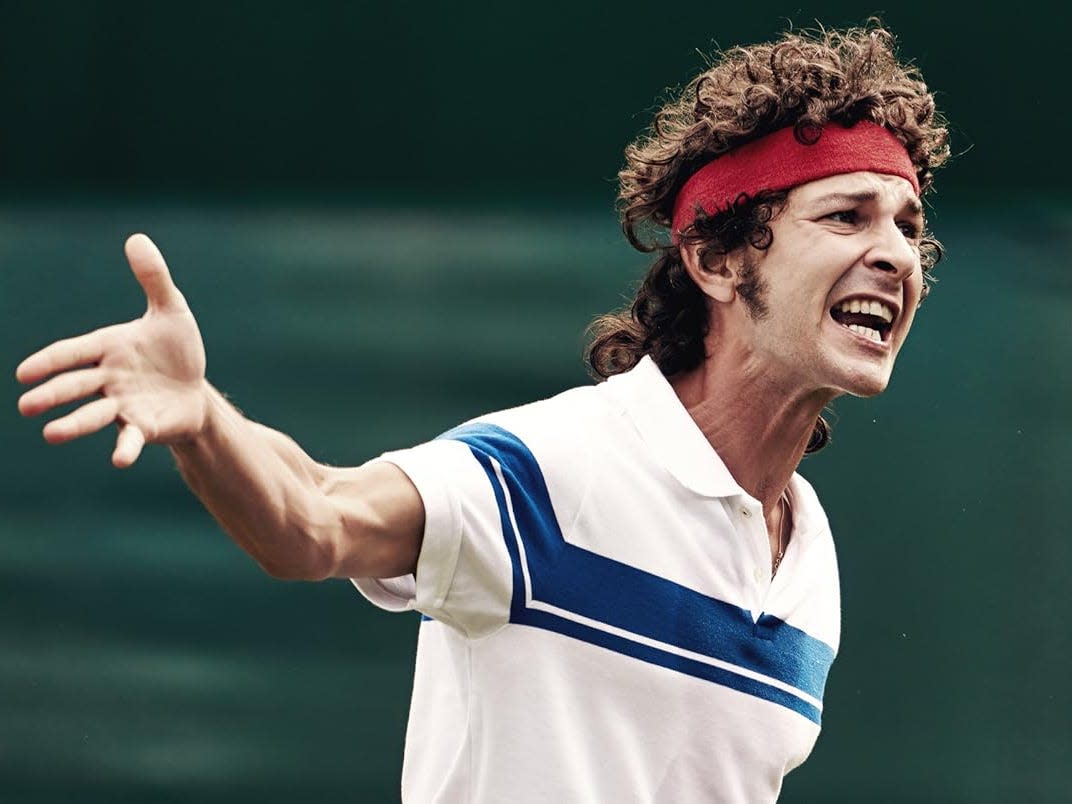 Shia LaBeouf in "Borg vs McEnroe."