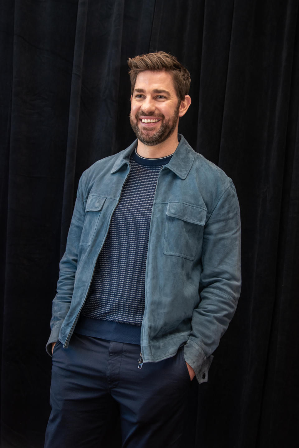 NEW YORK, NEW YORK - MARCH 08: John Krasinski at the "A Quiet Place Part II" Press Conference at the Mandarin Oriental Hotel on March 08, 2020 in New York City. (Photo by Vera Anderson/WireImage)