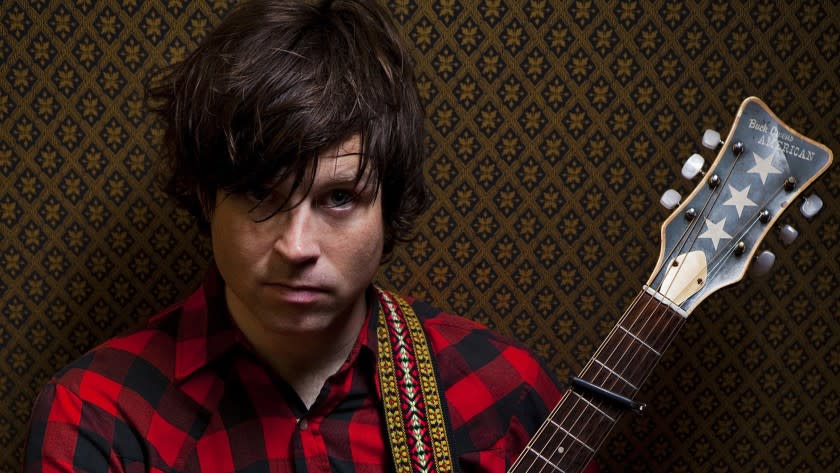 Singer-songwriter Ryan Adams in his Hollywood music studio <span class="copyright">(Jay Clendenin/Los Angeles Times)</span>